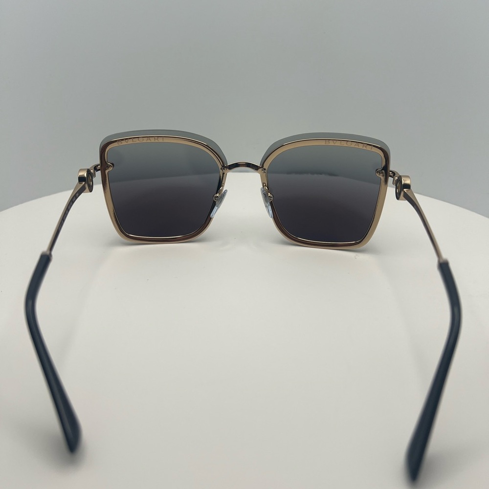 Bulgari Women's Sunglasses in Black and Gold - Picture 5 of 6